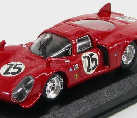 BEST-MODEL 1/43 ALFA ROMEO | 33.2 LM N 25 DAYTONA 1969 DIBOS - CHAPPUIS - CALABATTISTI | RED