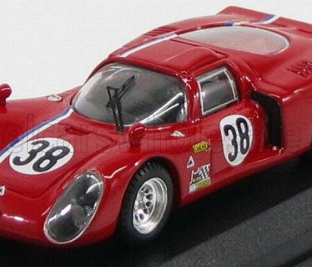 BEST-MODEL 1/43 ALFA ROMEO | 33.2 COUPE N 38 TEST LE MANS 1968 GOSSELIN - TROSCH | RED