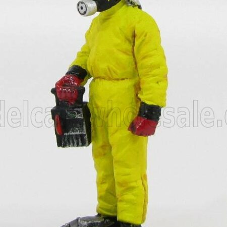 EDICOLA-FIGURES 1/32 VIGILI DEL FUOCO | VIGILE DEL FUOCO TEDESCO CON TUTA PROTETTIVA 1996 - GERMANY FIREMAN | YELLOW