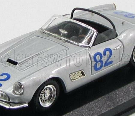 ART-MODEL 1/43 FERRARI | 250 SWB CALIFORNIA SPIDER N 82 TARGA FLORIO 1962 U.DE BONIS - R.FUSINA | SILVER