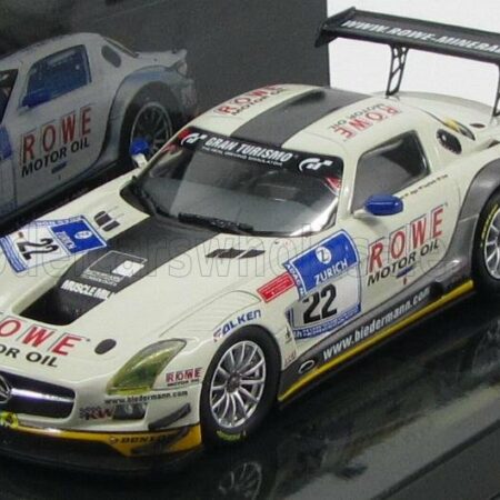 MINICHAMPS 1/43 MERCEDES BENZ | SLS AMG GT3 N 22 24h NURBURGRING 2012 GRAF - JAGER - ROLOFF - SEYFFARTH | WHITE GREY