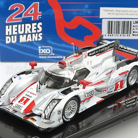 IXO-MODELS 1/43 AUDI | R18 E-TRON QUATTRO TEAM AUDI SPORT JOEST N 1 WINNER 24h LE MANS 2012 A.LOTTER - M.FASSLER - B.TRELUYER | WHITE SILVER RED