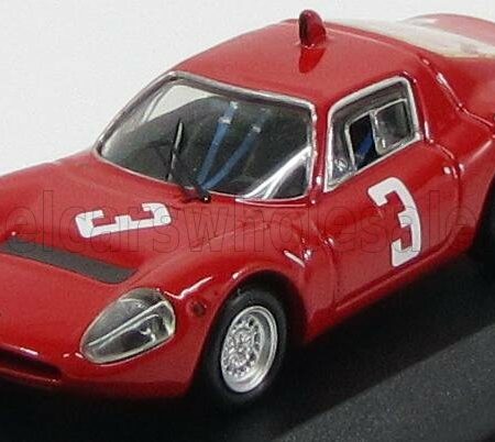 BEST-MODEL 1/43 ABARTH | OT1300 COUPE N 3 WINNER HOCKENHEIM 1967 T.HEZEMANS | RED