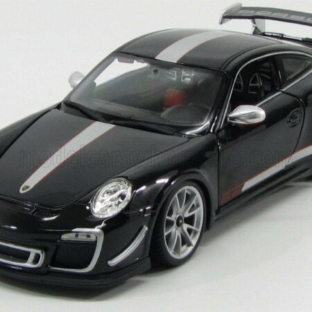 BURAGO 1/18 PORSCHE | 911 997-2 GT3 RS 4.0 COUPE 2012 | BLACK SILVER