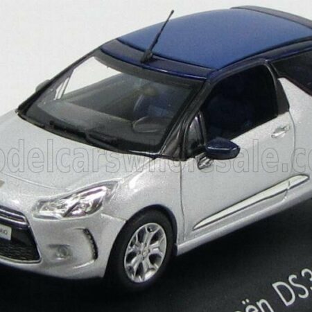 NOREV 1/43 CITROEN | CITROEN DS3 CABRIOLET 2013 | ALUMINIUM GREY MET BLUE