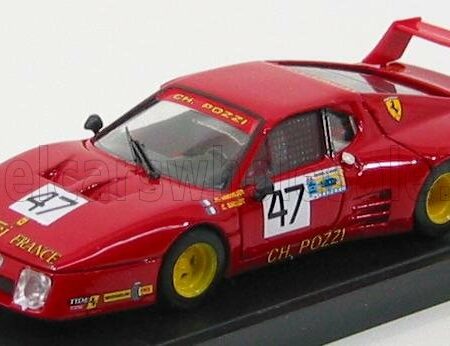 BRUMM 1/43 FERRARI | 512 BB CH.POZZI FRANCIA LE MANS N 47 1980 | RED