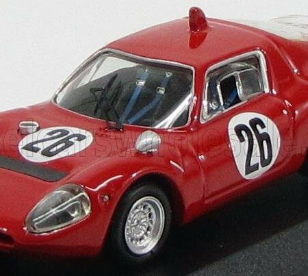 BEST-MODEL 1/43 FIAT | ABARTH OT 1300 N 26 TRENTO-BONDONE 1968 A.KROHE | RED