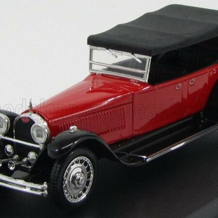 RIO-MODELS 1/43 BUGATTI | TYPE 41 ROYALE TORPEDO CABRIOLET CLOSED 1927 | RED BLACK