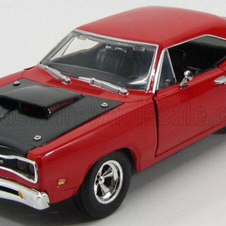 MOTOR-MAX 1/24 DODGE | CORONET COUPE 2-DOOR SIX PACK 1969 - SUPER BEE | RED MAT BLACK