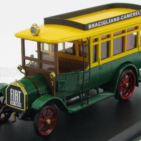 RIO-MODELS 1/43 FIAT | 18BL AUTOBUS BRACIGIANO - CAMARELLE 1916 | GREEN YELLOW