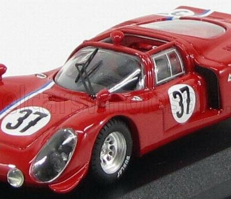 BEST-MODEL 1/43 ALFA ROMEO | 33.2 N 37 TEST 24h LE MANS 1968 GOSSELIN - TROSCH | RED BLUE