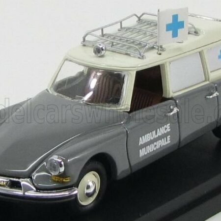 RIO-MODELS 1/43 CITROEN | DS19 BREAK AMBULANZA MUNICIPALE 1962 - AMBULANCE | 2 TONE GREY