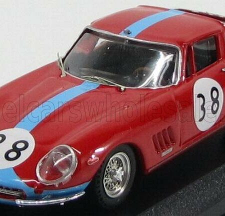 BEST-MODEL 1/43 FERRARI | 275 GTB/4 COUPE N 38 WINNER 1000km PARIGI 1966 VESTEY - GASPAR | RED BLUETTE