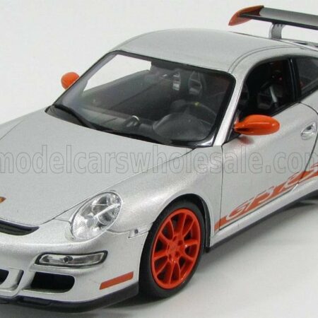 WELLY 1/18 PORSCHE | 911 997 GT3RS 2010 | SILVER ORANGE