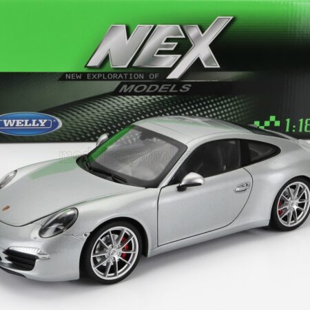 WELLY 1/18 PORSCHE | 911 991 CARRERA S COUPE 2013 | SILVER