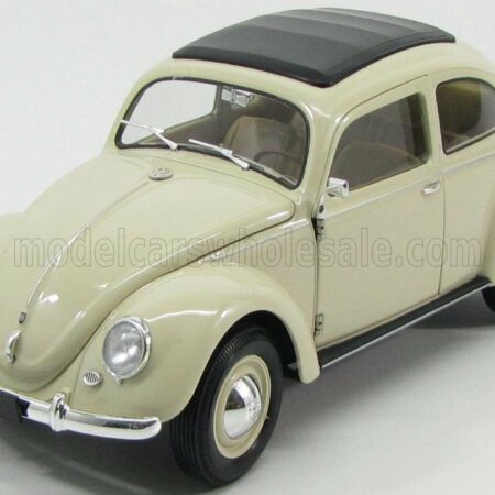 WELLY 1/18 VOLKSWAGEN | BEETLE CLASSIC CLOSED ROOF 1950 | IVORY