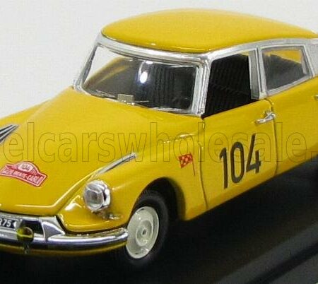 RIO-MODELS 1/43 CITROEN | DS19 N 104 RALLY MONTECARLO 1962 MAUREL - COURBE | YELLOW