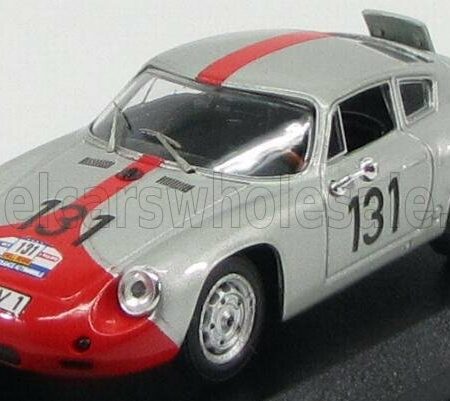 BEST-MODEL 1/43 PORSCHE | ABARTH N 131 TOUR DE FRANCE 1961 WALTER - STRAHLE | SILVER RED