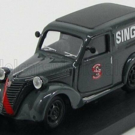 BRUMM 1/43 FIAT | 500C FURGONE VAN VEICOLO COMMERCIALE PUBLICITAIRE SINGER AGENZIA CATANZARO 1950 | GREY