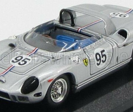 ART-MODEL 1/43 FERRARI | 330P SPIDER N 95 BRIDGEHAMPTON 1966 B.GROSSMAN | SILVER