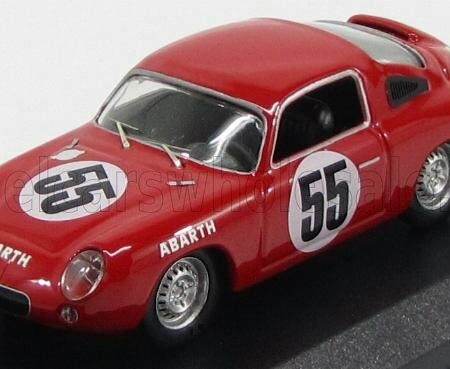 BEST-MODEL 1/43 FIAT | ABARTH 700S COUPE TEAM ABARTH & CIE N 55 24h LE MANS 1961 P.CONDRILLIER - C.FOITEK | RED