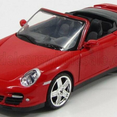 MOTOR-MAX 1/24 PORSCHE | 911 997 TURBO CABRIOLET 2007 | RED