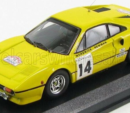 BEST-MODEL 1/43 FERRARI | 308 GTB COUPE N 14 TOUR DE FRANCE 1985 WORSWICK - NEWMAN | YELLOW