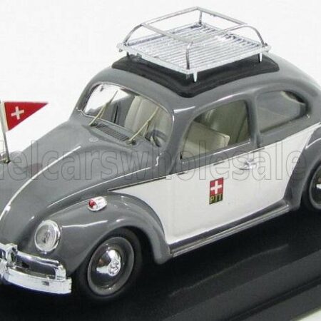 RIO-MODELS 1/43 VOLKSWAGEN | BEETLE SWISS POST 1963 | BLACK WHITE