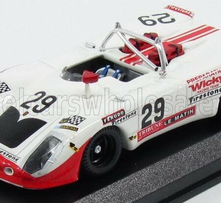 BEST-MODEL 1/43 PORSCHE | 908/2 FLUNDER TEAM WICKY RACING N 29 24h LE MANS 1971 A.WICKY - M.C.OLIVAR | WHITE RED