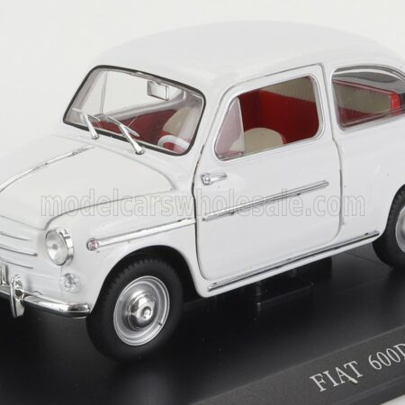 EDICOLA 1/24 FIAT | 600D 1960 - CON VETRINA - WITH SHOWCASE | WHITE