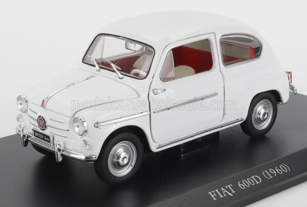 EDICOLA 1/24 FIAT | 600D 1960 - CON VETRINA - WITH SHOWCASE | WHITE