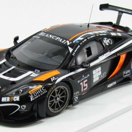 TRUESCALE 1/18 McLAREN | MP4-12 GT3 TEAM BOUTSEN GINION RACING N 15 24h SPA 2014 K.A.OJJEH - O.GROTZ - F.VERVISCH - G.PANTANO | BLACK