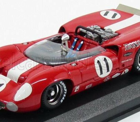 BEST-MODEL 1/43 LOLA | T70 SPIDER N 11 BRIDGEHAMPTON 1967 L.MOTSCHEKER | RED WHITE