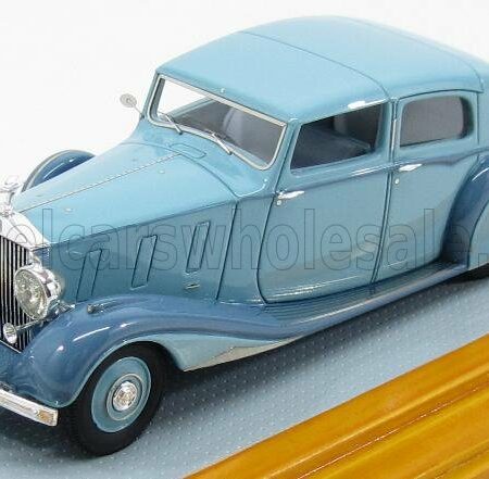 ILARIO-MODEL 1/43 ROLLS ROYCE | PIII 3CP200 SEDANCA DE VILLE HOOPER 1938 | 2 TONE BLUE