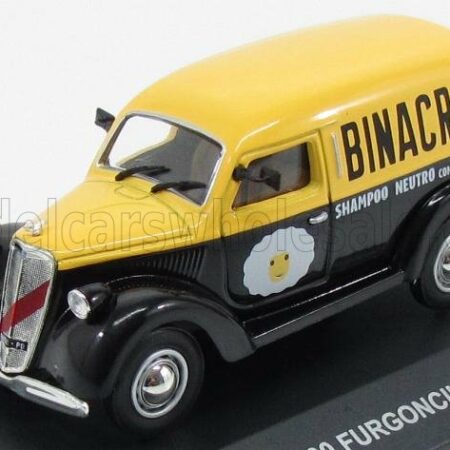 EDICOLA 1/43 LANCIA | ARDEA 800 VAN 1949 - BINACRIN SHAMPOO NEUTRO CON LUCEFIX | BLACK YELLOW