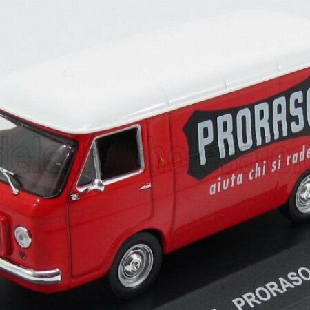 EDICOLA 1/43 FIAT | 238 VAN 1973 - PRORASO AIUTA CHI SI RADE | RED WHITE