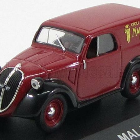 EDICOLA 1/43 FIAT | 500 VAN CICLI MALAGUTI 1947 | BORDEAUX BLACK