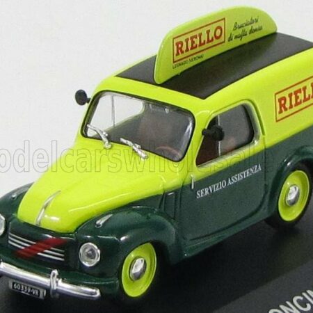 EDICOLA 1/43 FIAT | 500C FURGONCINO VAN RIELLO 1959 | GREEN YELLOW