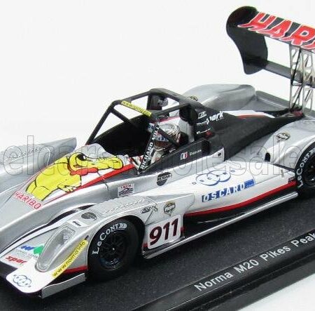 SPARK-MODEL 1/43 NORMA | M20 HARIBO N 911 RALLY PIKES PEAK 2013 R.DUMAS | SILVER WHITE