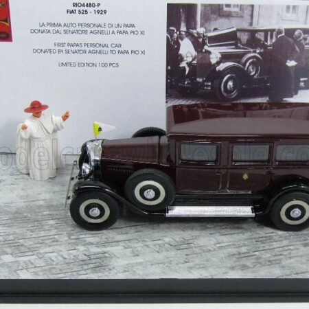 RIO-MODELS 1/43 FIAT | 525 1929 - PERSONAL CAR PAPA PIO XI - POPE PIO XI | BLACK