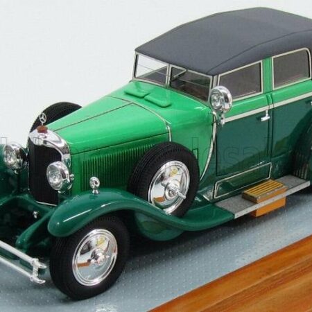 ILARIO-MODEL 1/43 MERCEDES BENZ | 630K TORPEDO CABRIOLET TRANSFORMABLE CLOSED 1926 | 2 TONE GREEN