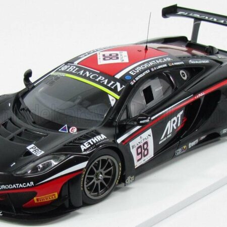 TRUESCALE 1/18 McLAREN | MP4-12C TEAM ART GRAND PRIX N 98 24h SPA 2014 G.DEMOUSTIER - N.LAPIERRE - A.PARENTE | BLACK RED