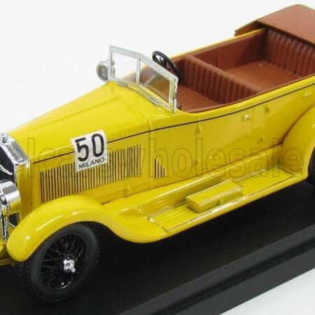 RIO-MODELS 1/43 ISOTTA FRASCHINI | 8A SPIDER N 50 WINNER RALLY MILANO - SANREMO 1933 ROSALINDA BIANCHI ANDERLONI | YELLOW