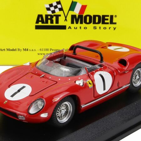 ART-MODEL 1/43 FERRARI | 250P SPIDER N 1 BRIDGEHAMPTON 1963 P.RODRIGUEZ | RED