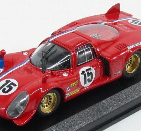 BEST-MODEL 1/43 ALFA ROMEO | 33.2 LM N 15 TEST 24h LE MANS 1969 PILETTE - SLOTEMAKER | RED BLUE