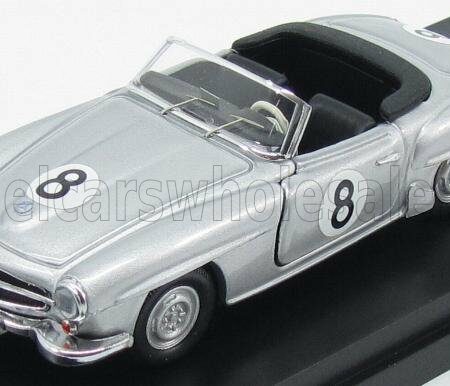 RIO-MODELS 1/43 MERCEDES BENZ | 190SL SPIDER N 8 WINNER MACAU GP 1956 D.STEANE | SILVER