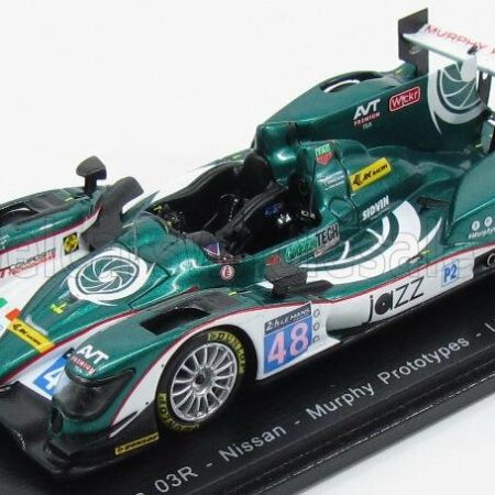 SPARK-MODEL 1/43 ORECA | 03R NISSAN TEAM MURPHY PROTOTYPES N 48 LMP2 24h LE MANS 2015 K.CHANDHOK - M.PATTERSON - N.BERTHON | GREEN MET WHITE