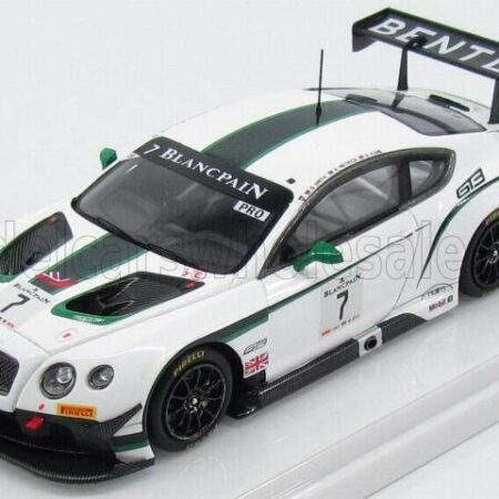 TRUESCALE 1/43 BENTLEY | GT3 N 7 WINNER BLANCPAIN GT PAUL RICARD 2014 | WHITE