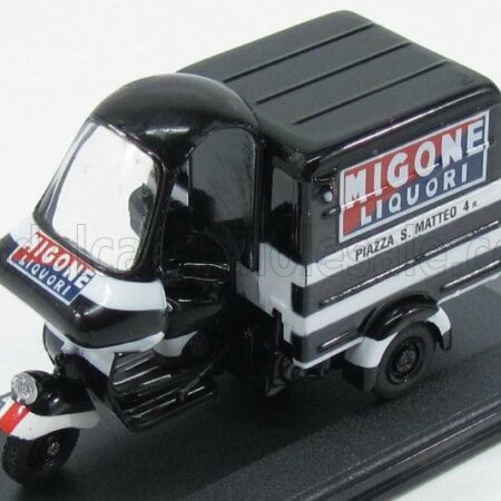 ITALERI 1/32 PIAGGIO | APE B150 VAN FURGONE PUBBLICITARIO MIGONE LIQUORI 1954 | BLACK WHITE