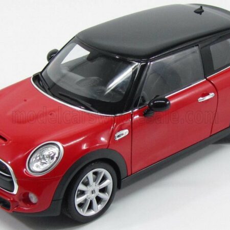 WELLY 1/18 MINI | COOPER HATCH 2-DOOR 2015 | RED BLACK